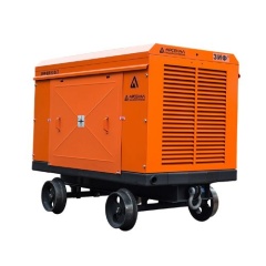 Промышленная воздушно-компрессорная шахтная станция Арсенал ЗИФ-ШВ 8,2/0,7 660, 380 В на скатах